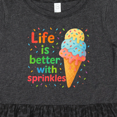 thumbnail image 4 of Inktastic Life is Better with Sprinkles Girls Toddler Dress, 4 of 5