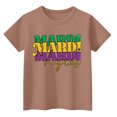 thumbnail image 3 of Abcomgle Girls Mardi Gras Shirts Size 7-8 Carnival Mardi Gras T-Shirts for Girls Crewneck Short Sleeve T-Shirts for Kid Girls Spring Funny Parade Tee Top Girls, 3 of 3