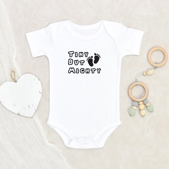 Newbabywishes - Funny Tiny But Mighty Baby Clothes for Boys and Girls - Newborn Baby Clothes