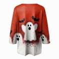 thumbnail image 5 of Towmus Tunics 3/4 Sleeve Plus Size Tops for Women Halloween Dress Shirts 3/4 Sleeve V Neck Flowy Ladies Clothes for Loose, 5 of 5