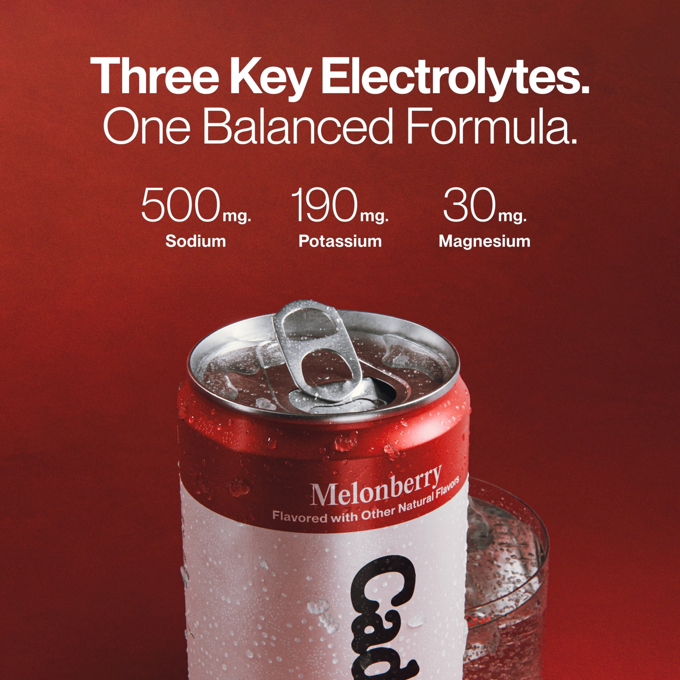 (12 pack) Cadence Daily Hydration - Melonberry Sparkling  Electrolyte Drink - Carbonated & Zero Sugar with Sodium, Potassium & Magnesium — 12 fl oz