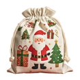 thumbnail image 2 of Xihbxyly Ofertas Lighten Del Día Prime Balsa con Cordón para Decoración Navideña, Bolsa Grande para Guardar Regalos, Bolsa de Regalo de Papá Noel para Nochebuena, Bolsa para Dulces, Bolsa de Manzanas, 2 of 6