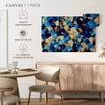 thumbnail image 5 of Elephant Stock Blue Abstract Geometric Wall Art - Horizontal Canvas Wall Art - Living Room Wall Decor - Abstract Canvas - Blue And Beige Decor - 30" x 20", 5 of 8