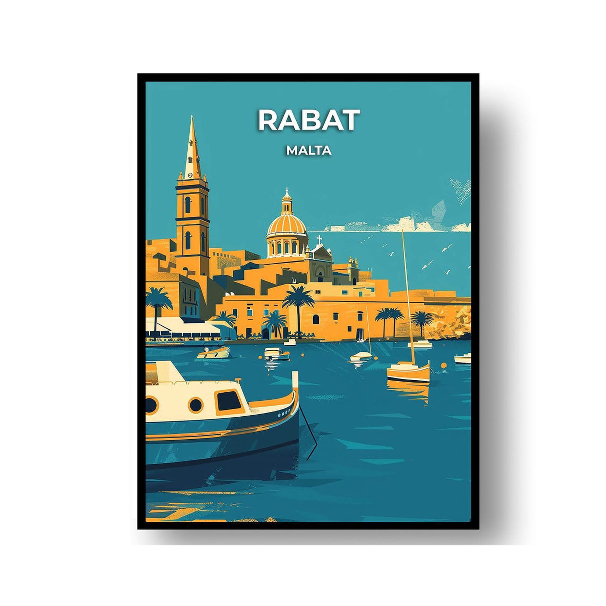 Rabat Malta Historic Travel Wall Art Decor Unframed Paper Print