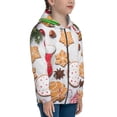 thumbnail image 5 of Kdxio Christmas Gingerbread Cookies Pattern Kids Boys Girls Zip Up Hoodie 3D Printed Hooded Sweatshirt Hoody Coat with Pocket 7-12 Y-Medium, 5 of 6