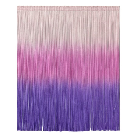 12 Inch Dip Dyed Chainette Fringe Trim Style Cf12 Color Tie Dye Pink Tdp Sold By The Yard