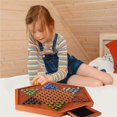 thumbnail image 3 of Portable Chinese Checkers Board Game Chinese Checkers Board Game with Marbles Wooden Board Game Hexagon Chinese Checkers Family Game Set Drawer Storage, 3 of 6