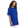 thumbnail image 4 of Hanes Beefy-T Men's Heavyweight Cotton T-Shirt (Big & Tall Sizes) Deep Royal LT, 4 of 10