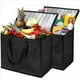 thumbnail image 4 of 6 Piezas Bolsas de Supermercado Reutilizables Con Aislamiento Bolsa de Entrega de Alimentos Con Doble Cremallera, 4 of 5