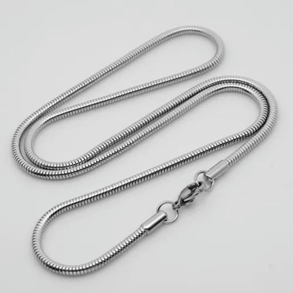 Wholesale 2.4-3.2mm 18''-24'' Stainless Steel Snake Chain Necklace Jewelry Gift