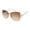 Rose Gold & Rose, variant on Women's R3284 Metal UV400 Protective Rhinestone Square Fashion Sunglasses, 61mm