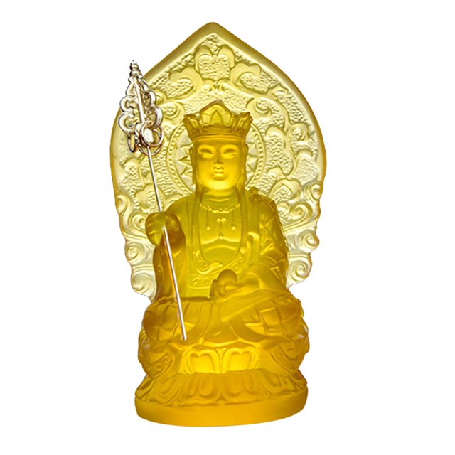 estatua del budismo China budismo resina tierra tienda Bodhisattva estatua de Buda hogar escritorio Decoración Magideal estatua del budismo