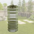 thumbnail image 6 of Gazechimp 2ft 8 Layer Plant Hanging Dry Mesh Net Lightweight with Carry Bag Breathable Green, 6 of 8