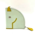 thumbnail image 2 of Pre-Owned Hermes Wallet Paddock White x Yellow Wallet/Coin Case Coin Purse Horse... (Good), 2 of 7