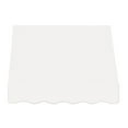 thumbnail image 2 of Awntech 3.38 Ft Dallas Retro Straight Slope Fixed Awning with Anodized Arms (40.5in x 24in x 48in), White, 2 of 5
