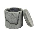 thumbnail image 1 of Elora Grey Marble Canister Ribbed Edge, 1 of 3