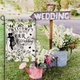 thumbnail image 5 of Wedding Flag, Welcome To Our Wedding Flag, Vertical Double Sized 12.5 X 18 Inches, Wedding Decorations Outdoor Burlap Yard Outdoor Decor, 5 of 5