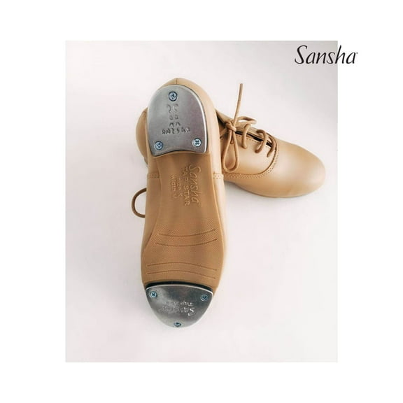 Sansha TEE-GREGORY TA391MF Youth Pre-Molded Tap Shoes in Easy-Care Microfiber for Beginners