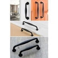 thumbnail image 3 of 10 piezas de manijas de puerta negras para gabinete de cocina, cajón, dormitorio, distancia central del tirador 96 mm, 3 of 5