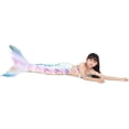 thumbnail image 5 of Mermaid Tails for Swimming for Girls Kids Swimsuits Costumes Tale Bathing Suit Bikini Set（No Monofin）_Special Gift, 5 of 5