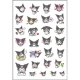 thumbnail image 3 of Etiqueta engomada linda del cuaderno de la taza del teléfono móvil etiqueta engomada de la cuenta de la mano del kuromi de la historieta, 3 of 4