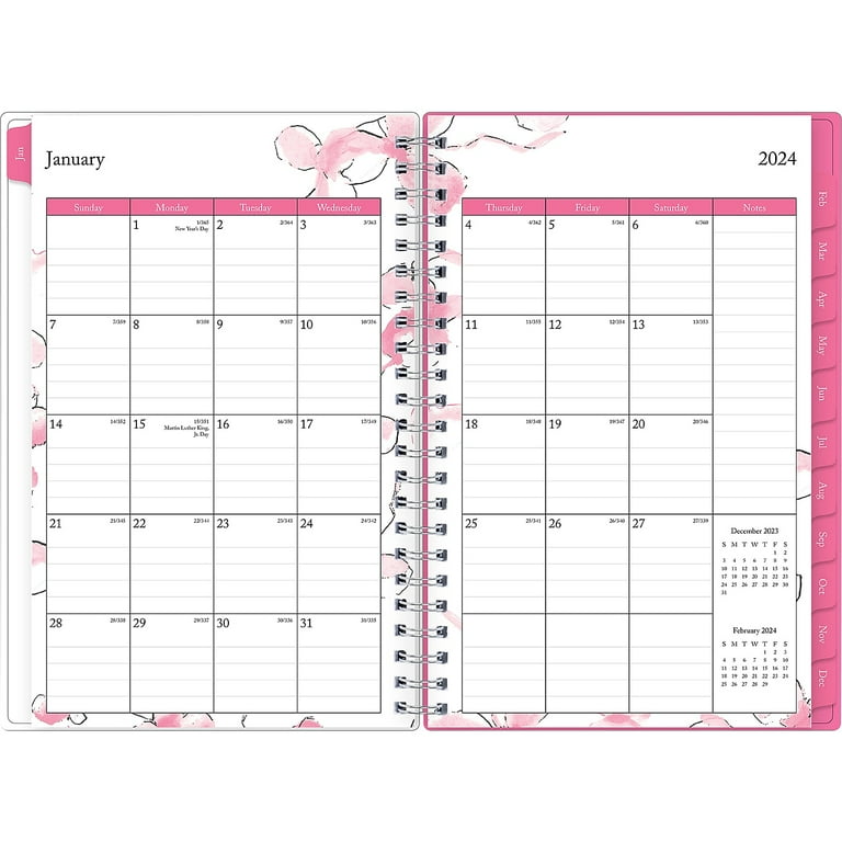 2024 Fly By 5x8 Weekly Monthly Planner - Blue Sky