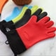 thumbnail image 4 of Guantes De Silicona Con Aislamiento Térmico, Algodón Grueso Y Cinco Dedos, Antideslizantes, Para Hornear Y Evitar Quemaduras, Aptos Para Microondas., 4 of 4