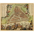thumbnail image 2 of Schoonebeek 30x26 Gold Ornate Wood Framed with Double Matting Museum Art Print Titled - Rotterdam Panoramic Netherlands - Schoonebeek 1689, 2 of 4
