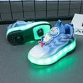 thumbnail image 4 of Kids Wheels Shoes with Lights Rechargeable Roller Skates Shoes Retractable Wheels Shoe LED Flashing Sneakers for Girls Boys Gift, 4 of 20