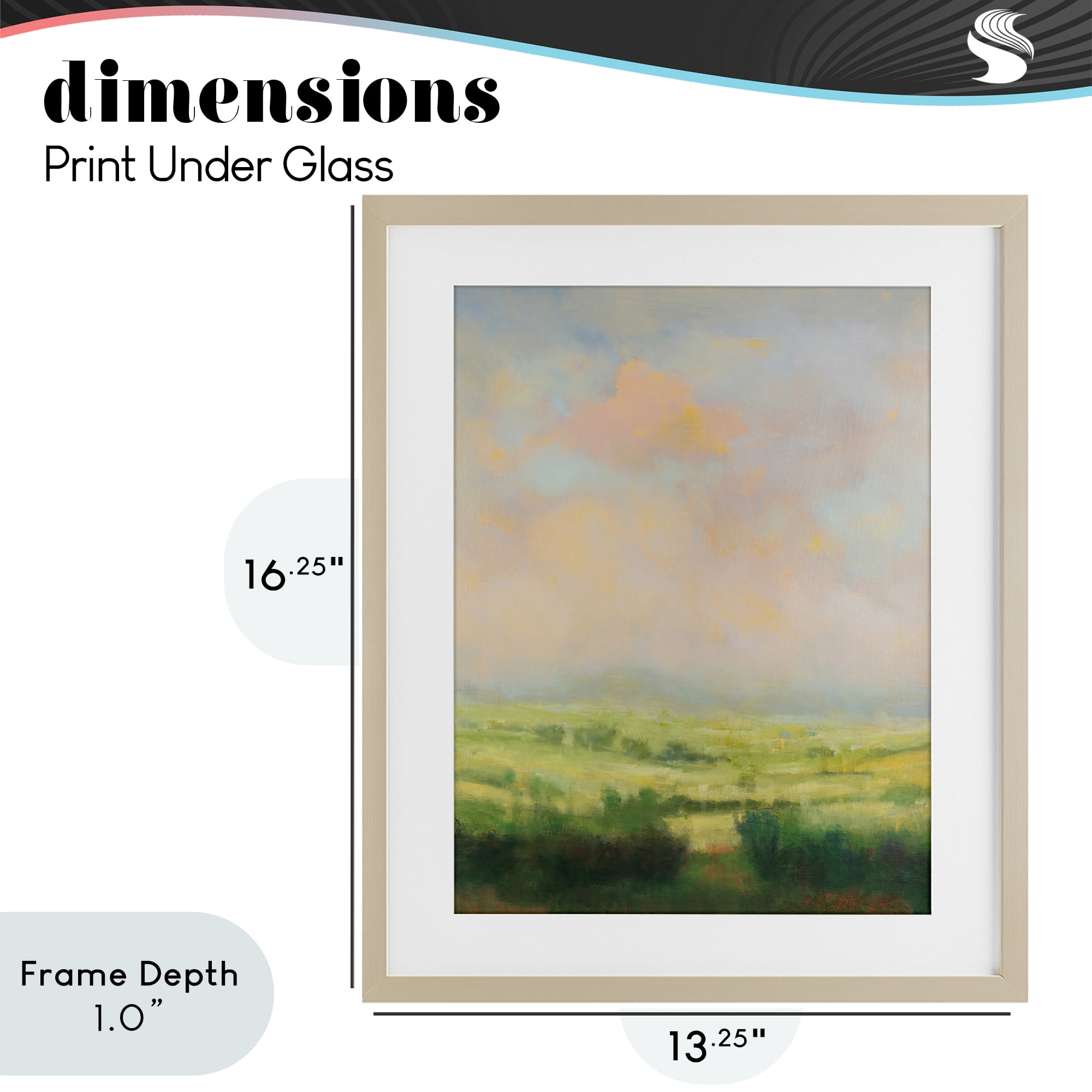Stupell Industries Springtime Farnese Landscape Birch Framed Print Under Glass, design by William McCarthy