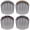 Pattern E, variant on Rhinestones Hair Side Comb, Crystal Flower Plastic Hair Combs 7 Teeth Side Hairpins for Women Vintage Barrettes Clips Decorative Styling Accessories for Bride Ladies(4 Pack)