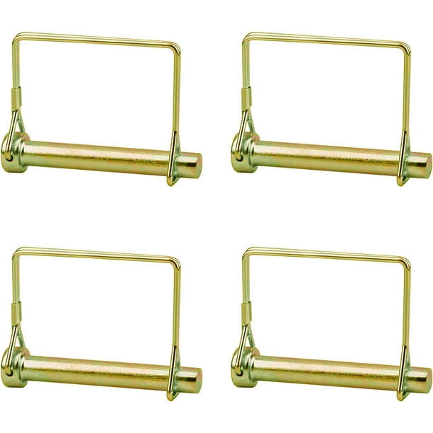 Shaft Locking Pin, 4PCS 9mm Zinc Planted Square Loop Wire Lock Pin
