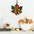 thumbnail image 6 of Maple Leaf Suncatcher - Stained Glass Window Hanging with Glitter Details, Fall Ornaments for Thanksgiving Decor, Autumn Leaf Window Wall Decorations, 6 of 6