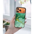 thumbnail image 5 of WIRESTER Shockproof Soft Rubber Cover Case for Apple iPhone 17 Pro Max 6.9" 2025, Marble Gold And Green, 5 of 5