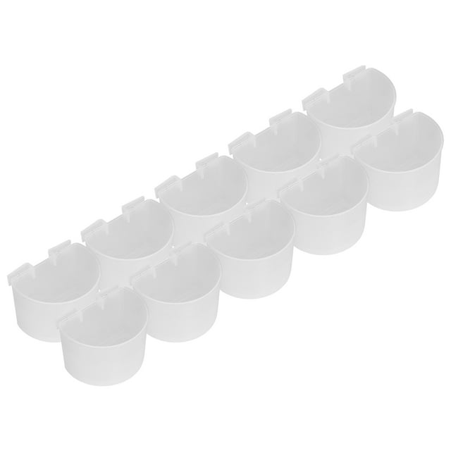 Bird Cage Cups,10pcs Pigeons Feeding Cups Pigeons Hanging Cups Plastic Bird Feeding Dish Cups Performance Driven