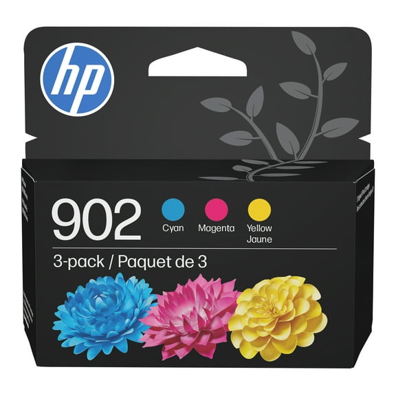 HP 902 Cyan/Magenta/Yellow Original Ink Cartridge 3-pack