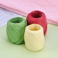 thumbnail image 3 of FRCOLOR hemp cord 3 Rolls 20M Natural Raffia Straw String Packing Tape for DIY Crafts Gift Packaging Artworks (Army Green, Light Yellow, Red),787.4"X0.08"X0.04", 3 of 4