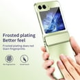 thumbnail image 4 of Allytechgroup Galaxy Z Flip 6 Case, Stylish Plating Slim Fit Cover Hinge Protection Shockproof Anti-Scratch Bumper Rugged Phone Case for Samsung Galaxy Z Flip 6 5G, Green, 4 of 7