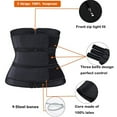 thumbnail image 3 of Neoprene Sauna Waist Trainer Corset Sweat Belt for Women Weight Loss Compression Trimmer Workout Fitness Shapewear Girdle, 3 of 6