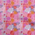 thumbnail image 1 of oneOone Polyester Spandex Light Pink Fabric Asian Floral Fabric For Sewing Printed Craft Fabric By The Yard 56 Inch Wide, 1 of 4