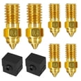 thumbnail image 1 of 6Pc for 3 V3 SE Nozzle Kit,3D Printer Brass Nozzles 0.4mm 0.6mm 0.8mm,High-Temperature Resistance Extruder Nozzles, 1 of 5