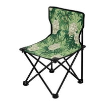 Folding Chair(Maximum weight capacity 220lb)Camping Chair For Camping Picnicking Outdoor Beach and Travel White Peony and Bamboo