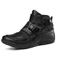 thumbnail image 3 of Men's and women's all-season motorcycle riding boots and motorcycle shoes,Black,48, 3 of 16