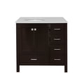 thumbnail image 3 of Horizon 36" Bathroom Vanity with Chocolate Cabinet and Engineered White Top, 3 of 5