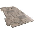 thumbnail image 2 of Ekena Millwork 49"W x 24 1/2"H x 1 1/4"D Castle Rock Stacked Stone, EverStone Faux Stone Siding Panel, Polermo, 2 of 9