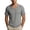 Gray, variant on Mens Shirts Summer V-Neck Corduroy Pullover Tops Loose Casual Short Sleeve T-Shirts Plus Size Men Clothing Navy XL