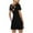 Black, variant on Backless Summer Dress Womens Cross Back Short Sleeve Crew Neck A Line Mini Dresses Casual Trendy Outfits, Blue L