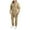 Beige, variant on Men's Hooded Jumpsuit Zip Up Pajamas Playsuit Jogger Sweatsuit Overall Romper, Fleece-Lined for Winter Lounge and Comfortable Sleepwear,Army Green,L