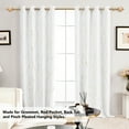 thumbnail image 2 of ZOPZO Decorative Adjustable Curtain Rod for Dining Room, Living Room and Bedroom, Crystal Finish, 48-84 Inch, Champagne Gold, 2 of 6