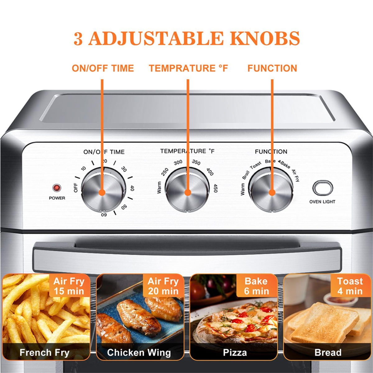 Kepooman Multi-Function Air Frying Oven, Countertop Toaster Oven, Household Fryer Countertop Oven Baking Kepooman Multi-Function Air Frying Oven, Countertop Toaster Oven, Household Fryer Countertop Oven Baking